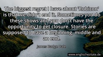 Englisches Zitat von James Badge Dale als Bild