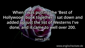Englisches Zitat von James Best als Bild