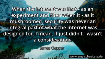 Englisches Zitat von James Clapper als Bild