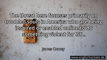 Englisches Zitat von James Comey als Bild