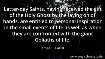 Englisches Zitat von James E. Faust als Bild