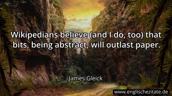 Englisches Zitat von James Gleick als Bild