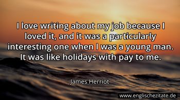 Englisches Zitat von James Herriot als Bild