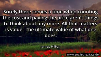 Englisches Zitat von James Hilton als Bild