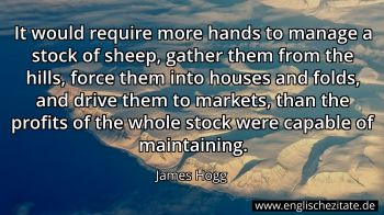 Englisches Zitat von James Hogg als Bild