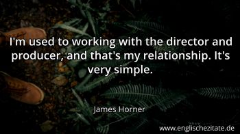 Englisches Zitat von James Horner als Bild