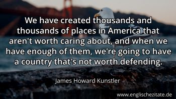 Englisches Zitat von James Howard Kunstler als Bild