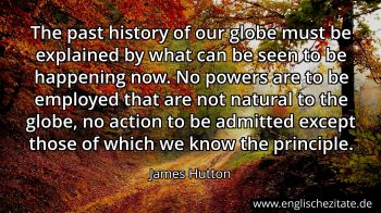 Englisches Zitat von James Hutton als Bild