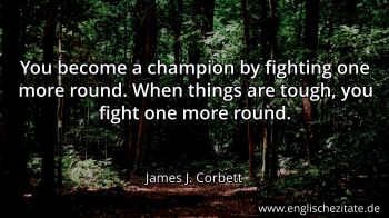 Englisches Zitat von James J. Corbett als Bild