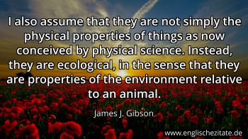 Englisches Zitat von James J. Gibson als Bild