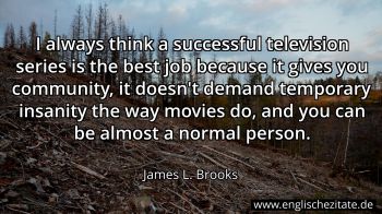 Englisches Zitat von James L. Brooks als Bild