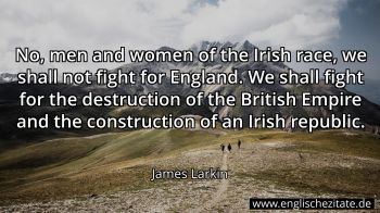 Englisches Zitat von James Larkin als Bild