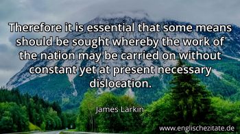 Englisches Zitat von James Larkin als Bild