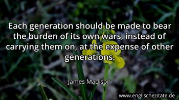 Englisches Zitat von James Madison als Bild
