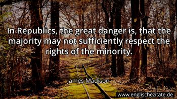 Englisches Zitat von James Madison als Bild