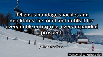 Englisches Zitat von James Madison als Bild