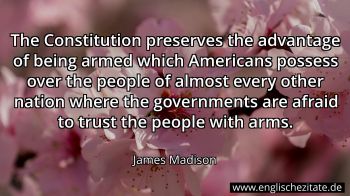Englisches Zitat von James Madison als Bild
