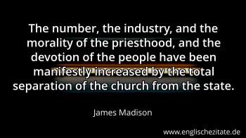 Englisches Zitat von James Madison als Bild