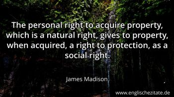 Englisches Zitat von James Madison als Bild