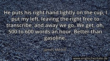 Englisches Zitat von James Merrill als Bild