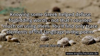 Englisches Zitat von James Merrill als Bild