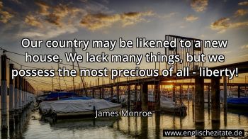 Englisches Zitat von James Monroe als Bild