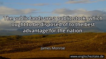 Englisches Zitat von James Monroe als Bild