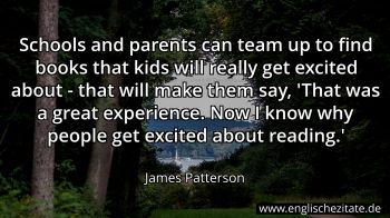Englisches Zitat von James Patterson als Bild