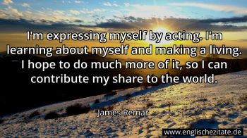 Englisches Zitat von James Remar als Bild