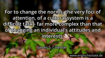 Englisches Zitat von James S. Coleman als Bild