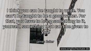 Englisches Zitat von James Salter als Bild