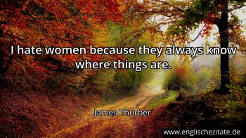 Englisches Zitat von James Thurber als Bild