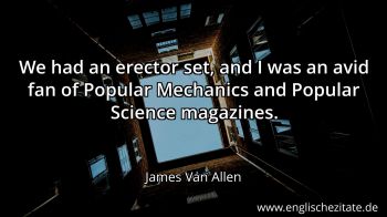 Englisches Zitat von James Van Allen als Bild