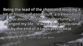 Englisches Zitat von James Van Der Beek als Bild