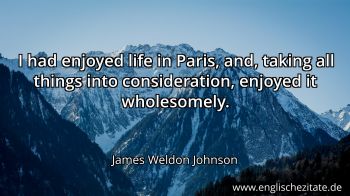 Englisches Zitat von James Weldon Johnson als Bild