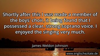 Englisches Zitat von James Weldon Johnson als Bild