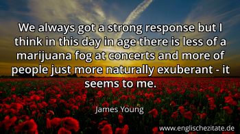 Englisches Zitat von James Young als Bild