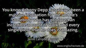 Englisches Zitat von Jamie Campbell Bower als Bild