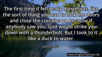 Englisches Zitat von Jamie Muir als Bild