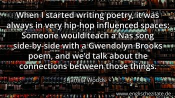 Englisches Zitat von Jamila Woods als Bild
