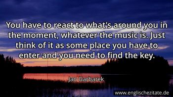Englisches Zitat von Jan Garbarek als Bild