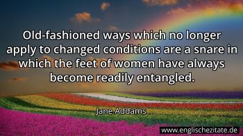 Englisches Zitat von Jane Addams als Bild