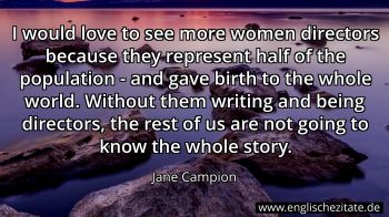 Englisches Zitat von Jane Campion als Bild