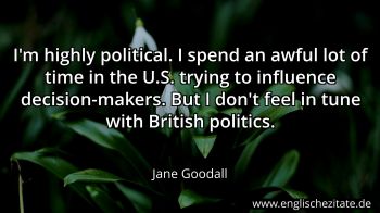 Englisches Zitat von Jane Goodall als Bild