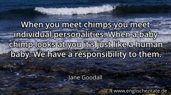 Englisches Zitat von Jane Goodall als Bild