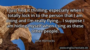 Englisches Zitat von Jane Horrocks als Bild