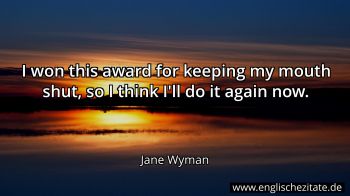 Englisches Zitat von Jane Wyman als Bild