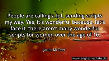 Englisches Zitat von Janet McTeer als Bild