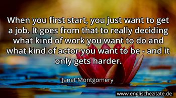 Englisches Zitat von Janet Montgomery als Bild