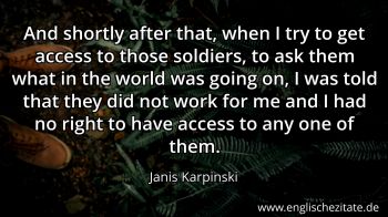 Englisches Zitat von Janis Karpinski als Bild